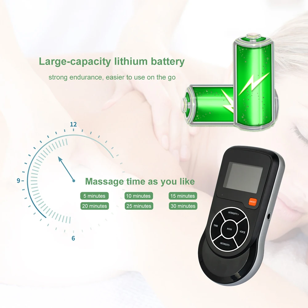 OLIECO EMS мышечный Стимулятор, акупунктурная терапия, массажер, электрический цифровой импульсный массажер, фитнес, расслабляющий тренажер для всего тела