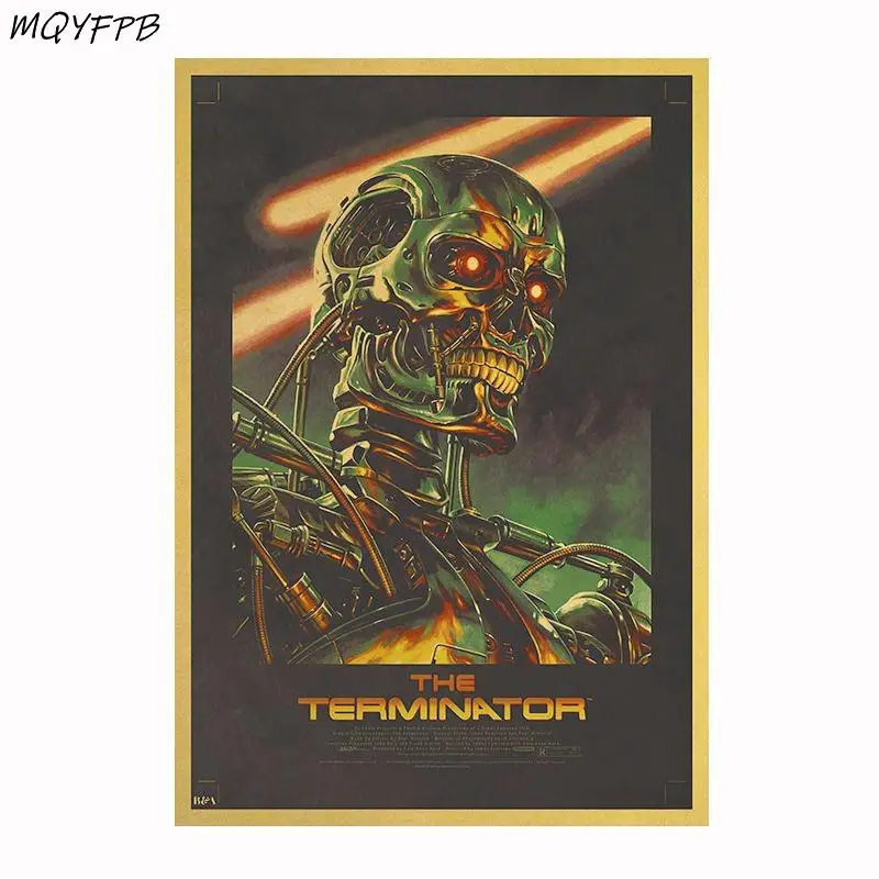 Постер из крафт-бумаги Арнольд Шварценеггер &quotКлассические фильмы&quot