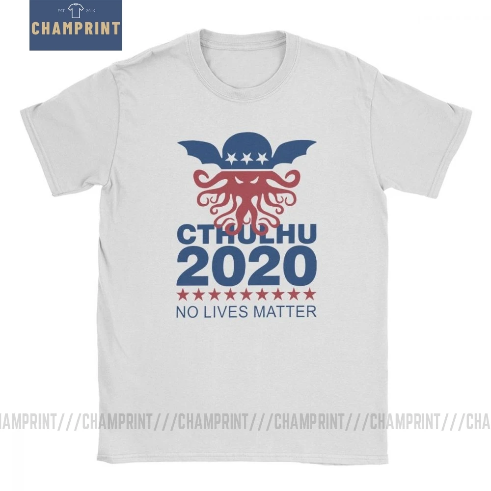 Футболка с надписью Call Of Cthulhu 2020 No Lives материалами Мужская Подарочная одежда