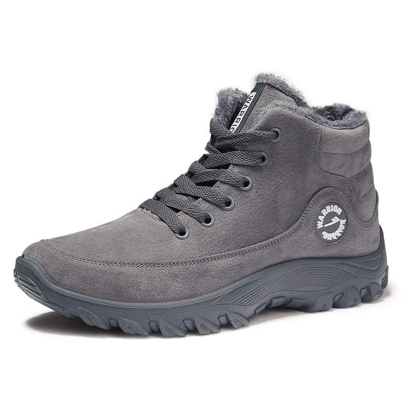 Мужские зимние теплые ботильоны на меху в стиле ретро британский военный стиль