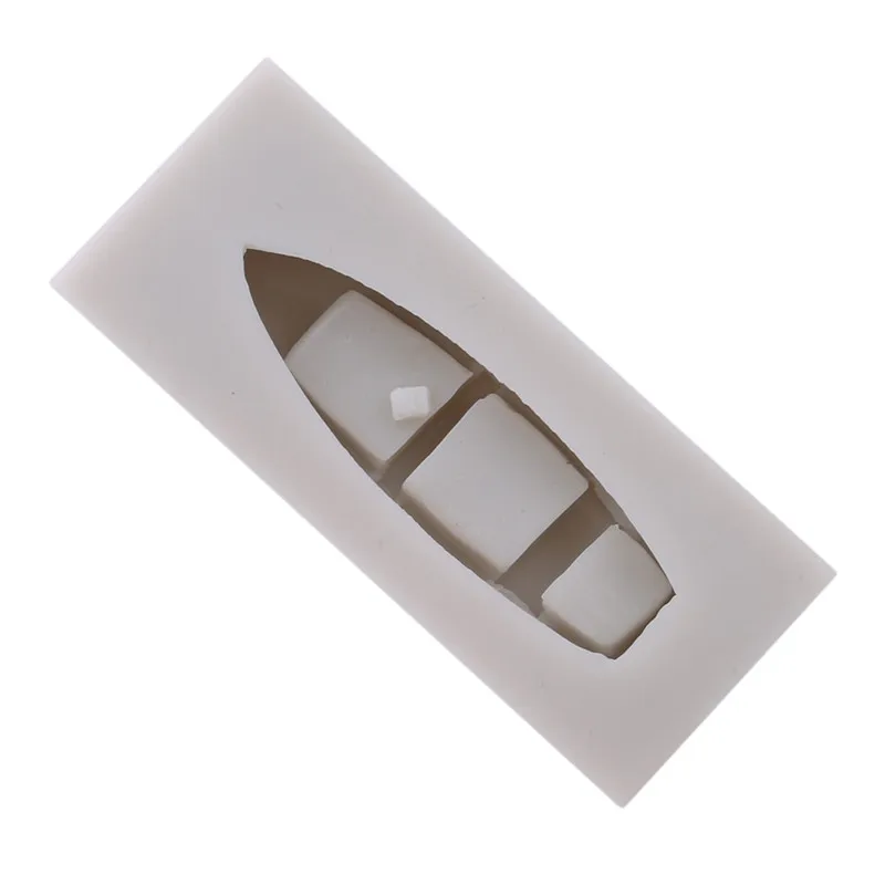 Креативная 3D лодка с веслом весла силиконовая форма для шоколада помадки DIY