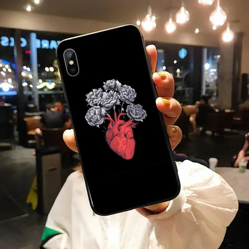 

Medical Human Organs Heart Meridian Kidney Art Phone Case cover for iPhone 11 12 pro XS MAX 8 7 6 6S Plus X 5S SE 2020 XR