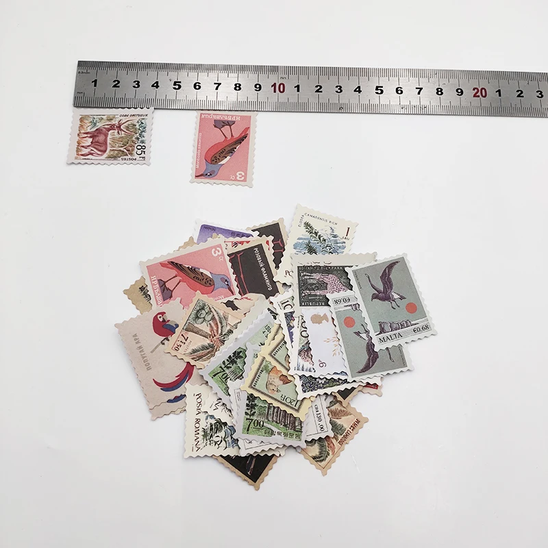 46 шт./компл. почтовые штампы наклейки в стиле ретро несколько стилей сделай сам