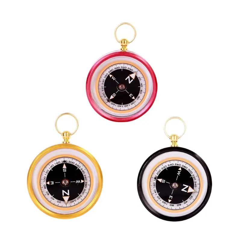

1pc Outdoor Aluminum Alloy Compass Directional Magnetic Practical Guider Navigation