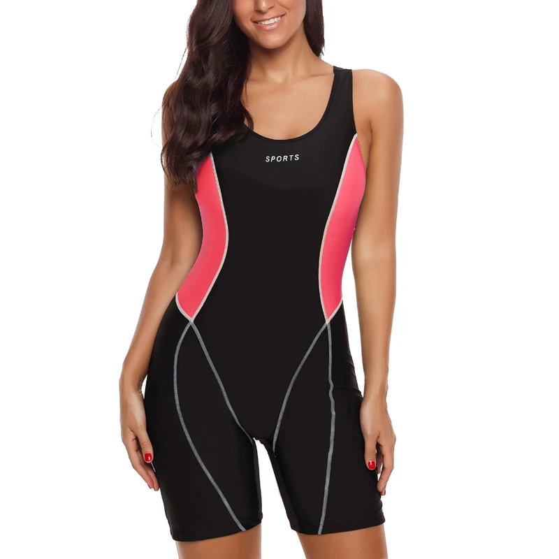 pink and black Riseado, спортивный, для мальчиков, сдельный купальник, новинка, купальник для женщин, из кусков, купальники, для тренировок, для женщин - Цвет: pink and black