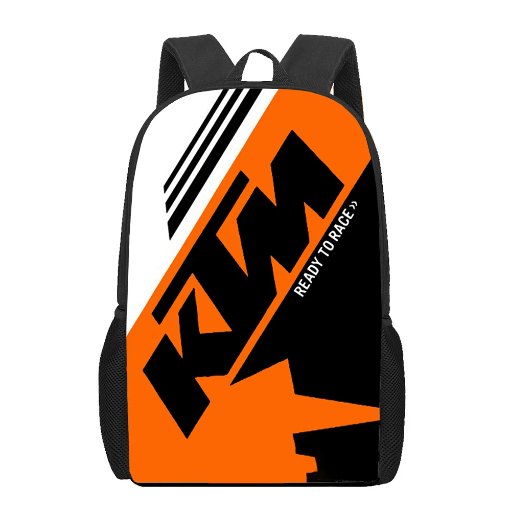 

Motorcycle Brand KT 16 inch Kids School Bags 3D Print Children Book Bags for Girls Boys Orthopedic Schoolbag Primary Backpacks