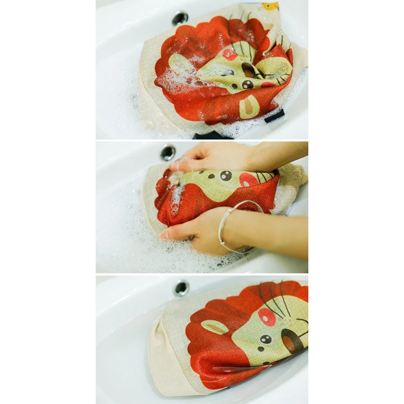 

Portable Cartoon High Chair Pad Booster Dining Room Detachable Sponge Increasing Seat Cushion Safety Buckle for Toddler