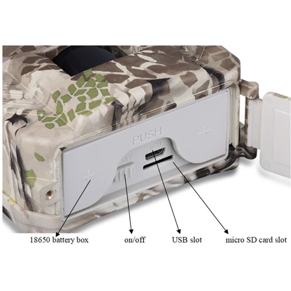 

PR100 1080P Camera IR LEDs Infrared Night Vision Scouting Camera Outdoor Camcorder for Wildlife Monit