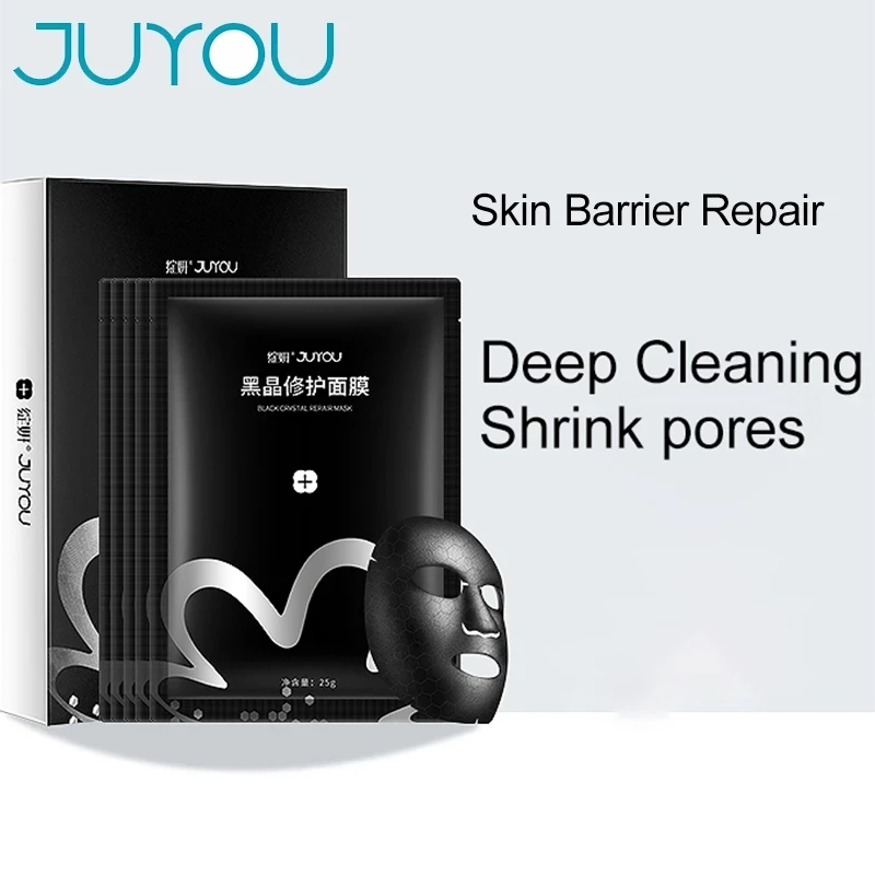 

JUYOU(Zhanyan)Graphene Black Crystal Mask Deep Cleansing & Firming Pores Black Gold Mask Repair Black Mask Moisturizing