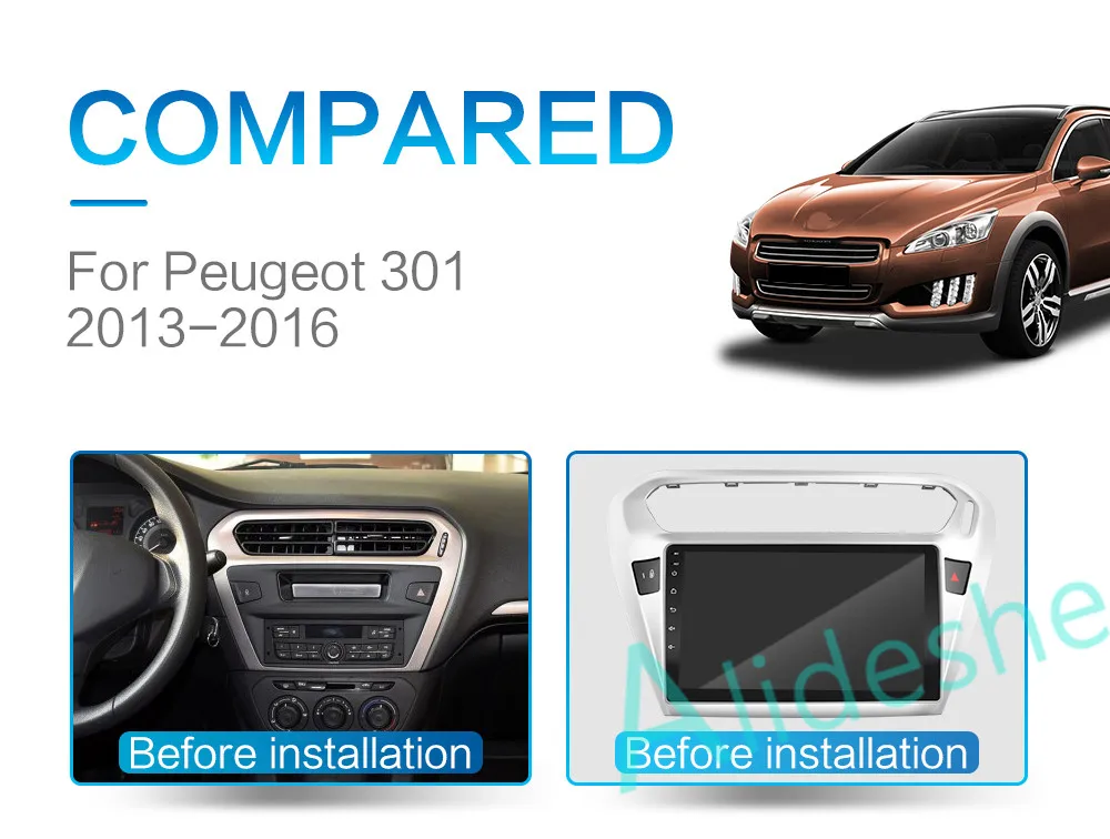 2G+ 32 2.5D 2Din Android 8,1 GO автомобильный dvd мультимедийный плеер gps для peugeot 301 Citroen Elysee радио 2013- navigatio WiFi BT