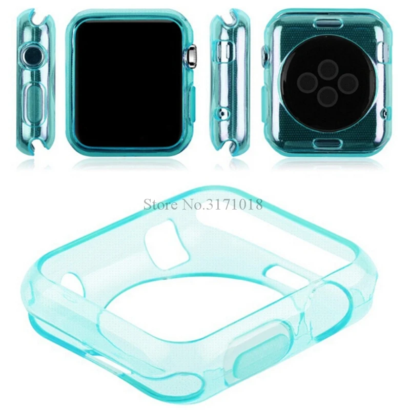 Transparent Cover for iWatch 4 44MM 40MM 38MM 42MM Silicone Ultra-thin Clear TPU Protector Case Apple Watch Series 5 3 2 1 | Наручные
