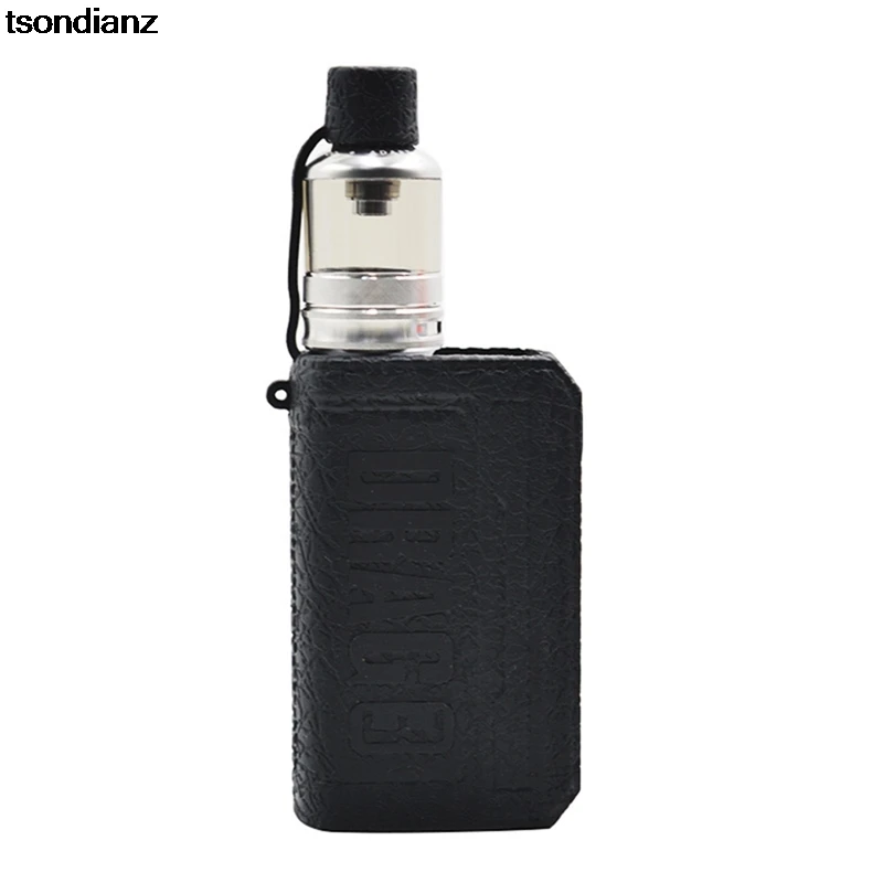 

Fall Resistant Silicone Protective Sleeve For Voopoo Drag X Leather Texture Silicone Protective Cover For Rubyvape With Lanyard