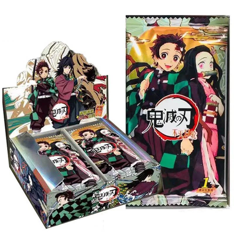 Demon Slayer-Juego de cartas TCG, juguetes de mesa para Familia y ni&ntilde;os, regalo de Navidad-0