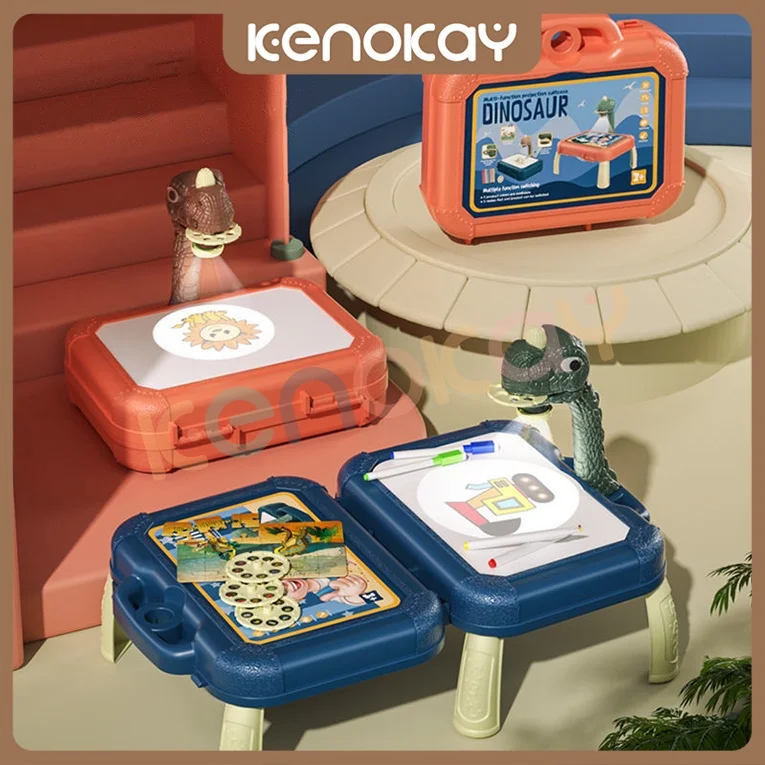 

Kenok динозавр проектор живопись обучающий стол Mainan Meja melukisраннее образование Граффити Письмо Искусство подарок Рисование bo