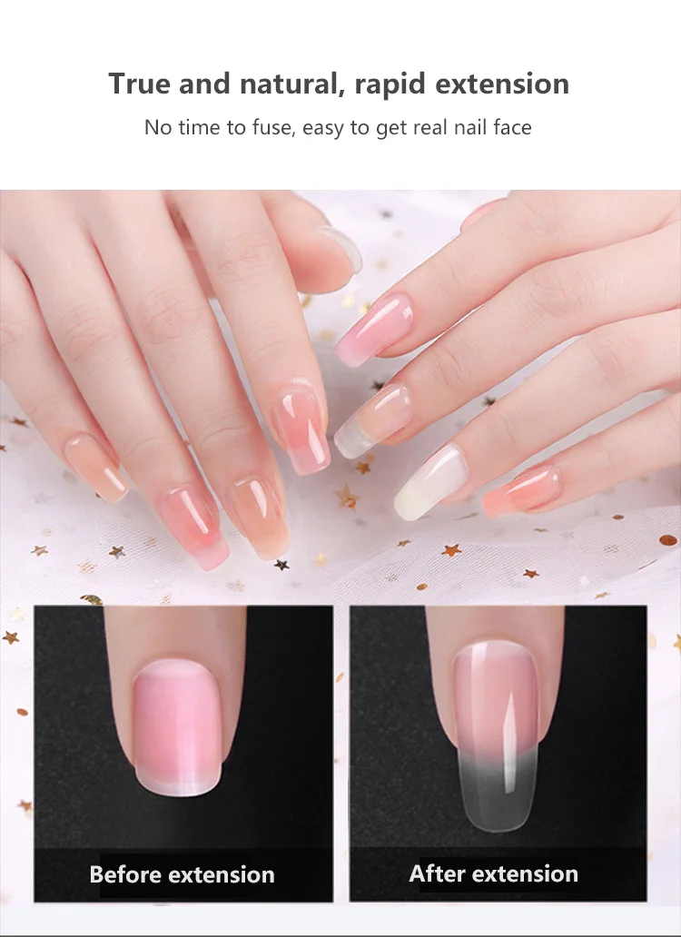 

Poligel Nail Kit Crystal Forms For Extension Nail Tools Sets 15ml Nail Extension Gel Fast-drying Model Extension Glue Set TSLM1