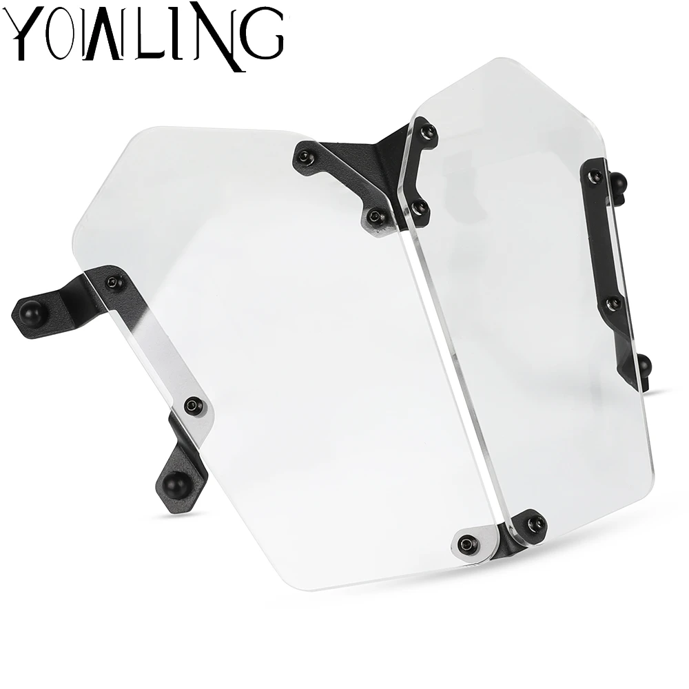 

Compatible FOR Yamaha Tenere 700 XTZ700 XTZ690 T7 Motorcycle Headlight Head Light Guard Protector Cover Protection Acrylic Grill