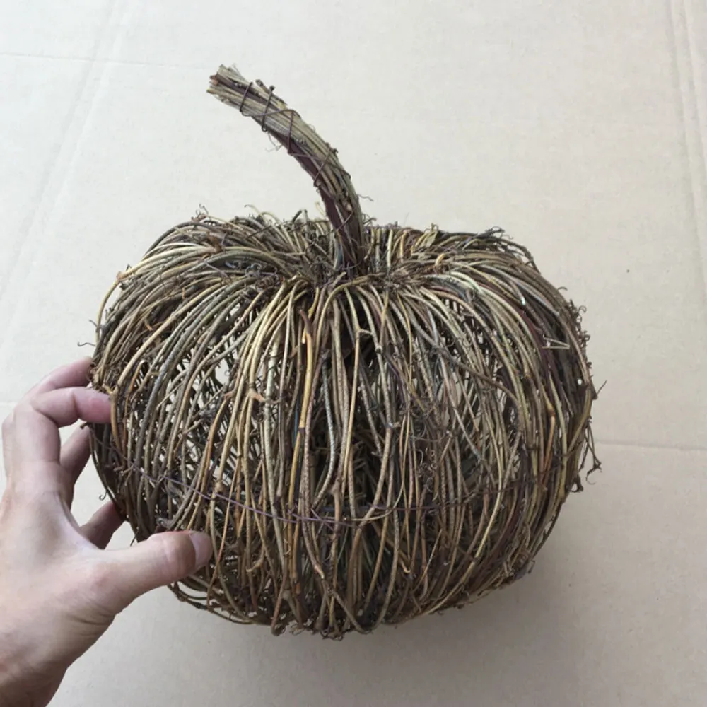 Натуральные сушеные тыквы из ротанга ручной работы Тыква осень сделай сам Ретро