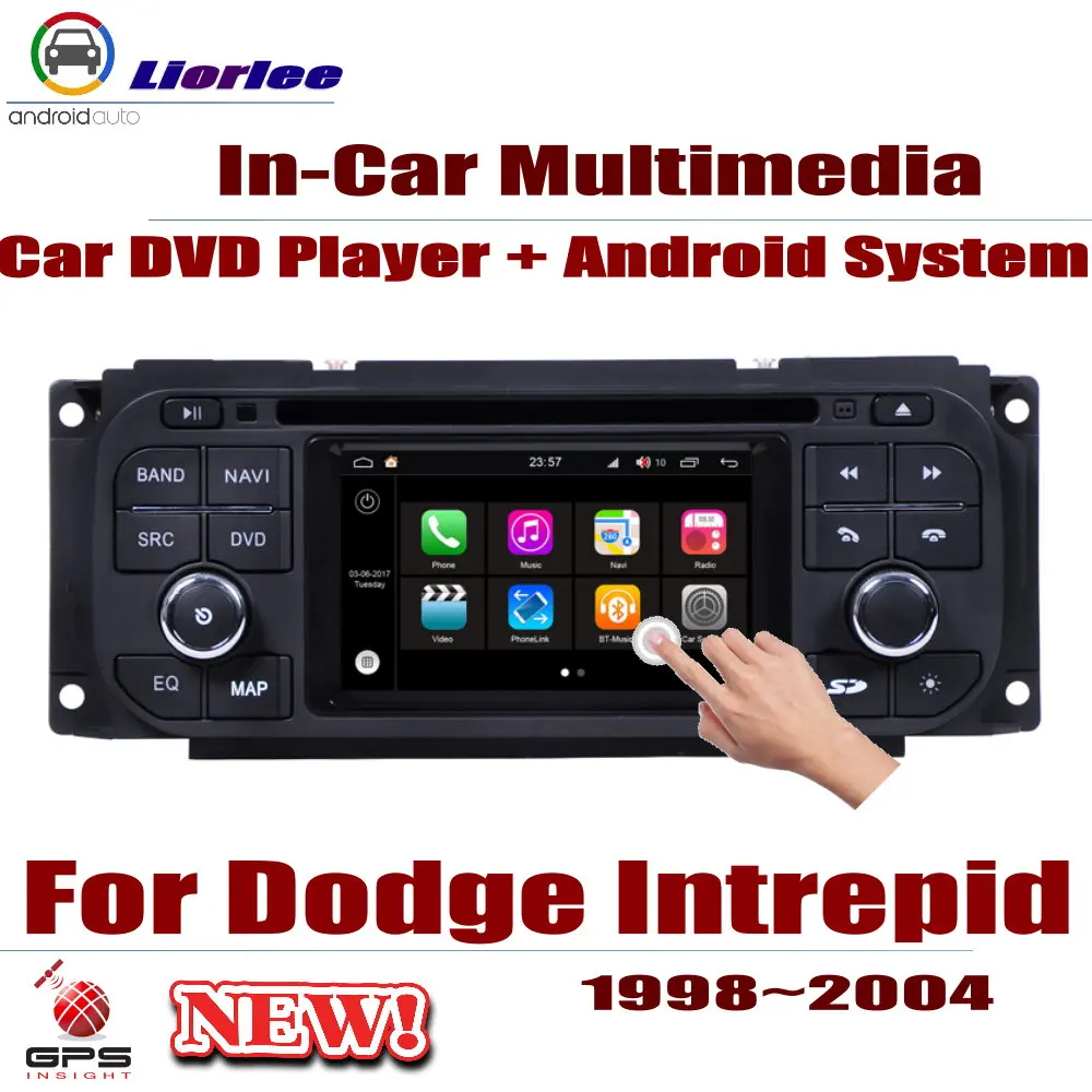 Автомобильный мультимедийный DVD-плеер для Dodge Intrepid 1998-2004 с Android GPS-навигацией
