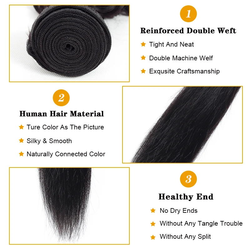 Прямые пряди волос с фронтальной перуанской связкой кружевной QT волосы 3 не Реми