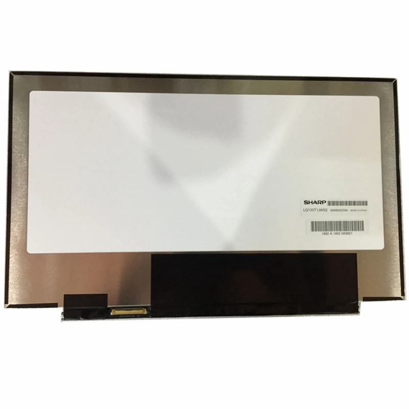 Free Shipping 13.3 inch 100% sRGB laptop lcd IPS screen slim LQ133T1JW02 QHD 2560*1440 EDP 40pins