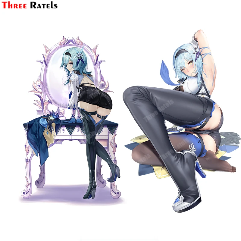 

Three Ratels A702 Anime Game Eula Genshin Impact For Volkswagen Car Sticker Auto Accessories Waterprooof Protected Decal