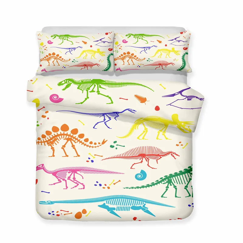 Пододеяльник с динозавром пододеяльник мультяшным рисунком детский Подарочный