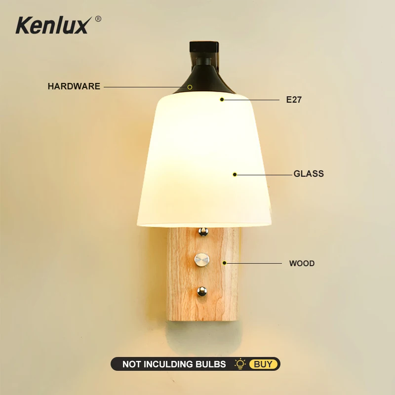 Декоративное Скандинавское бра настенные светильники со стеклянным абажуром