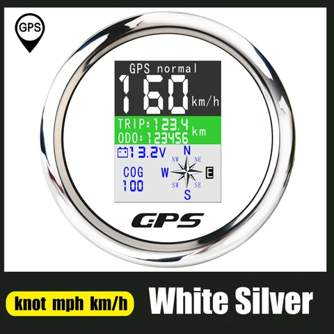 Prędkościomierz 85 mm GPS z anteną GPS dla samochodu jacht jacht tft Wodoodporny licznik liczby przebiegu Regulowany wdroja zębata napiętopadnik