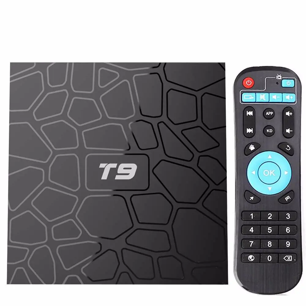 5G WiFi TV Receivers Video Equipments Android 10 Multimedia Player T9 BOX Media Set Top Box Smart |