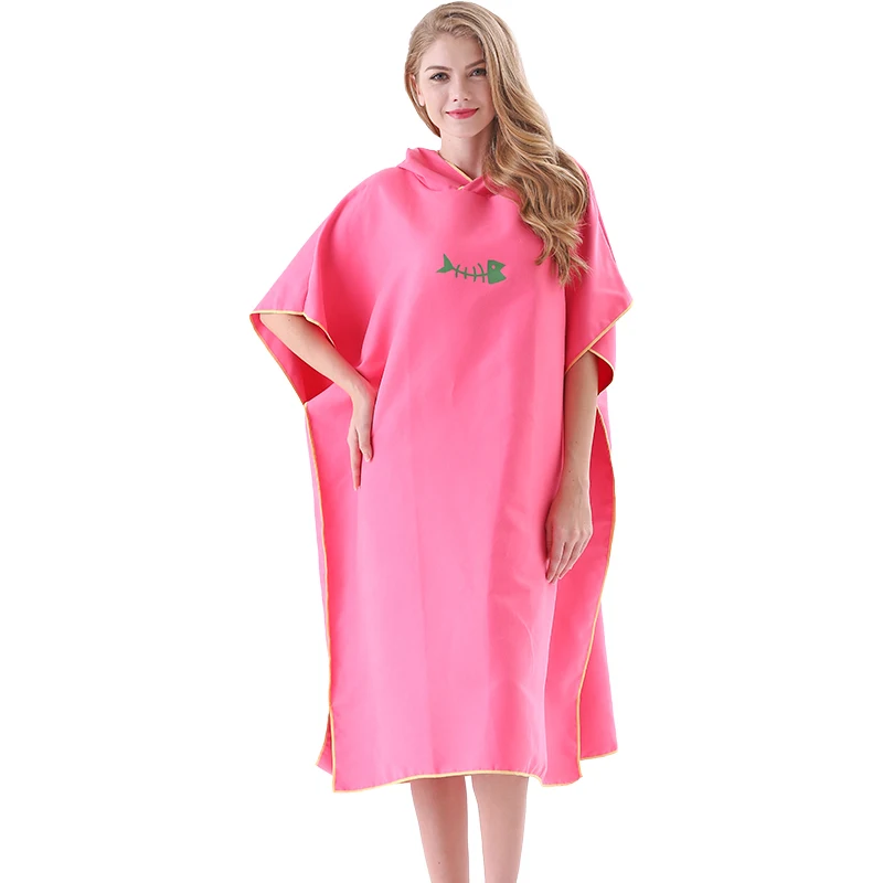 Банное полотенце для женщин и взрослых Быстросохнущий плащ с крышкой Мужская