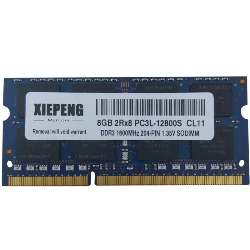 Оперативная память для ноутбука 4 Гб 1Rx8 PC3L 12800S SODIMM 8G DDR3L 1600 МГц RAM ASUS A4310 B1 A4110 ET2040INK