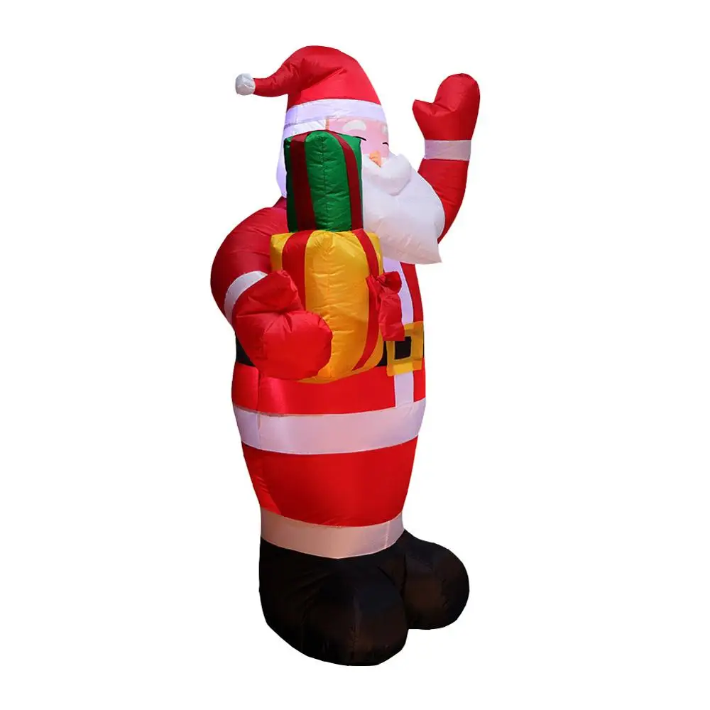 Рождественская надувная светильник Фигурка Санта-Клауса садовые игрушки для