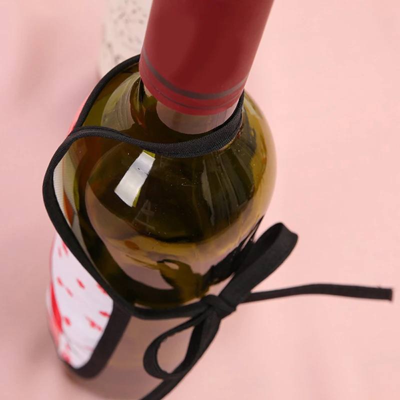 Новое рождественское красное вино фартук для бутылки крышка обертывание