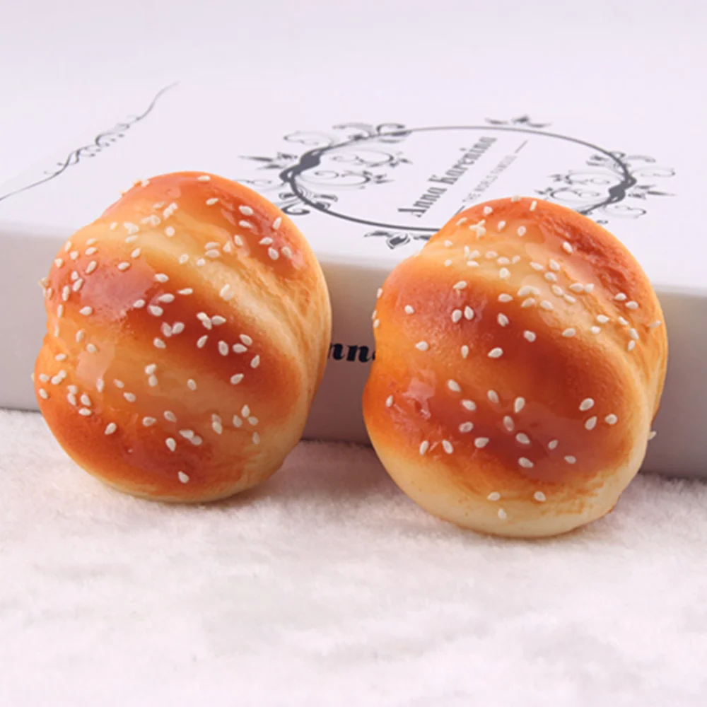 

3Pcs Simulation Bread Fake Food Decoration Baking Shop Ornament Slow