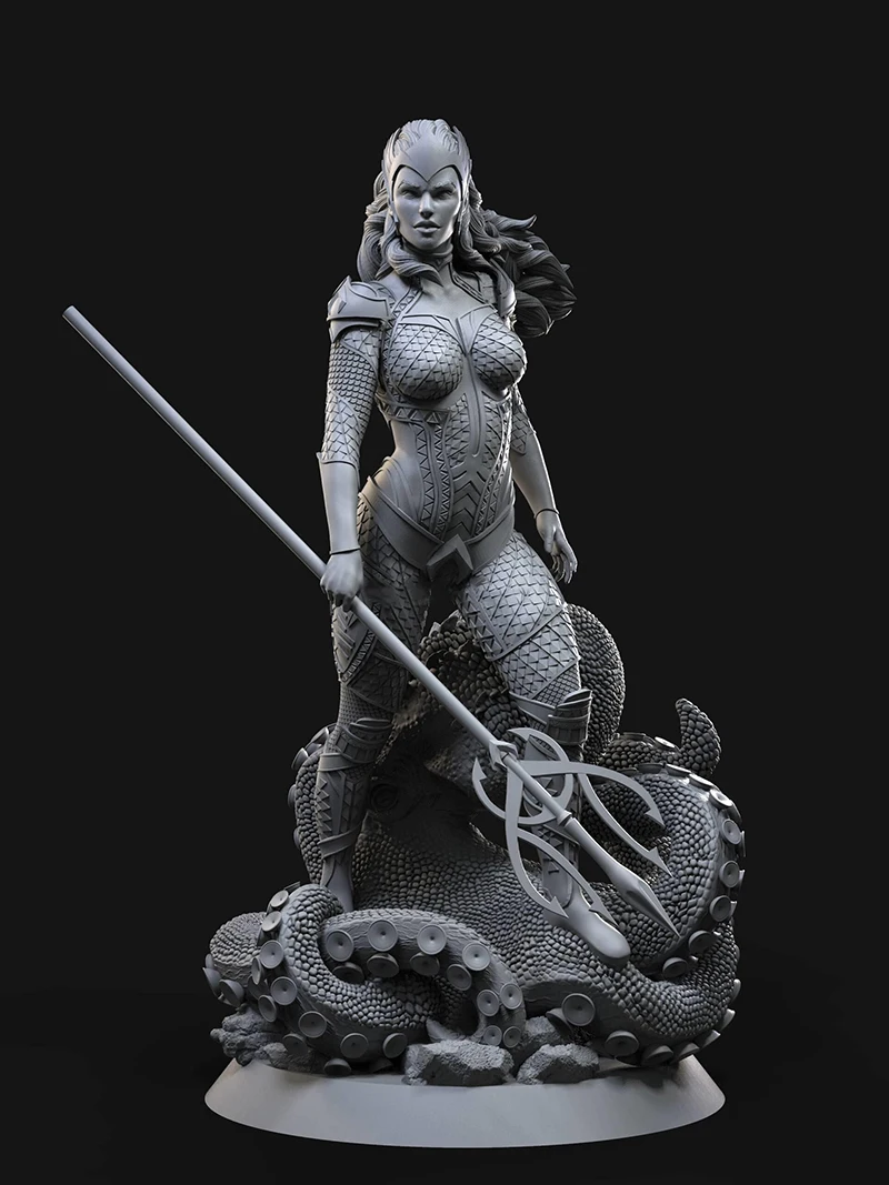 

1/24 75mm 1/18 100mm Resin Model Kits Queen of The Ocean Unpainted No Color RW-285