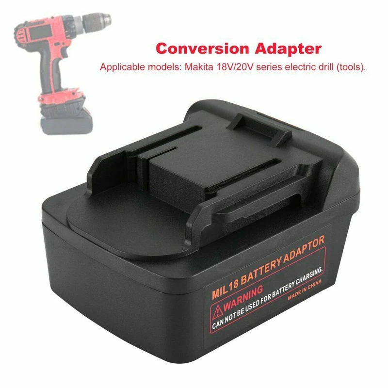 Адаптер преобразования батареи для Milwaukee M18 Makita 18V дрель Li Ion
