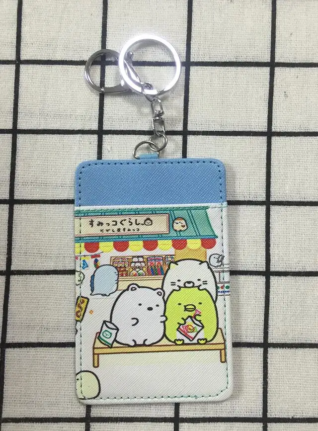see chart IVYYE 1 шт. Sumikko gurashi аниме плюшевый держатель для карт PU мультфильм Кредитные ID Сумки монета автобус карты кошелек малыш девочки подарки - Цвет: see chart