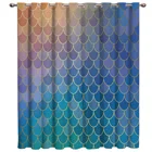 Весы русалки, комнатные шторы, большие окна, ткань для спальни, занавески, Декор, принт, идеи для окна для детей, домашний декор