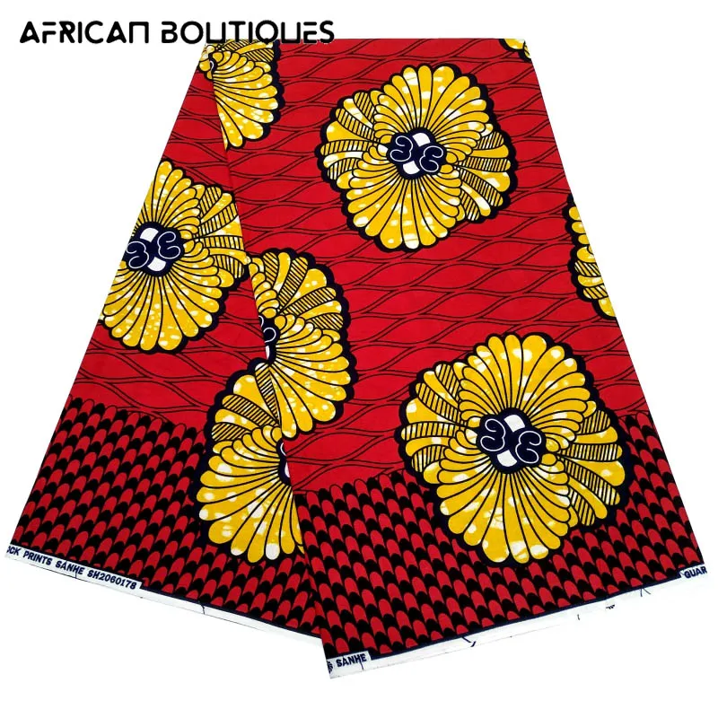 

Африканская восковая Ткань, 100% хлопок, оригинальная восковая ткань 2021, ткань с Африканским принтом для женских платьев, Высококачественная ...