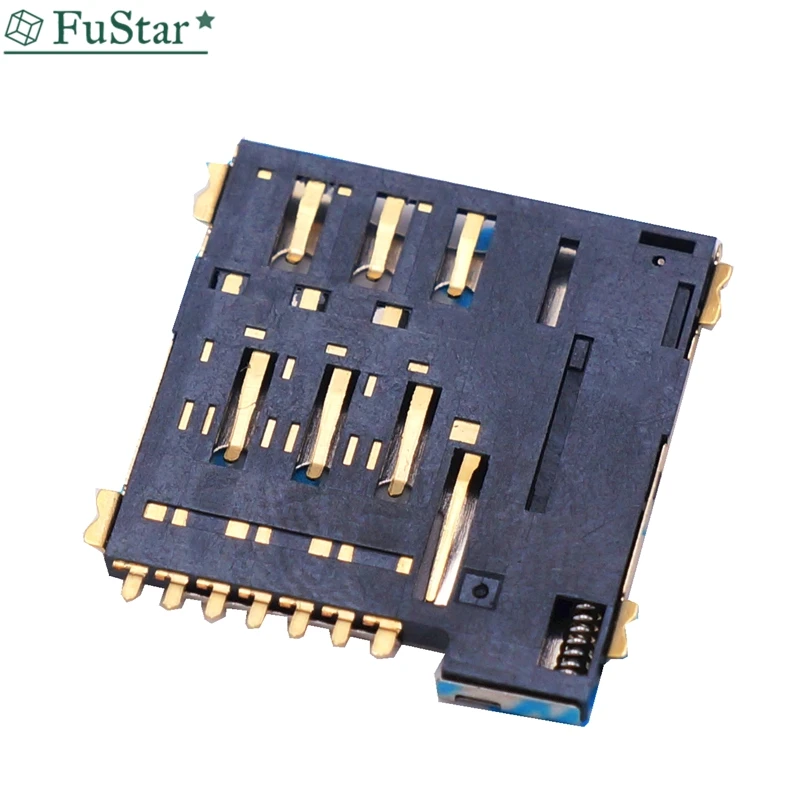 10 шт. 7P MICRO SIM карты Разъем 7Pin микро сим держатель для гнезда 1 35 H самостоятельно