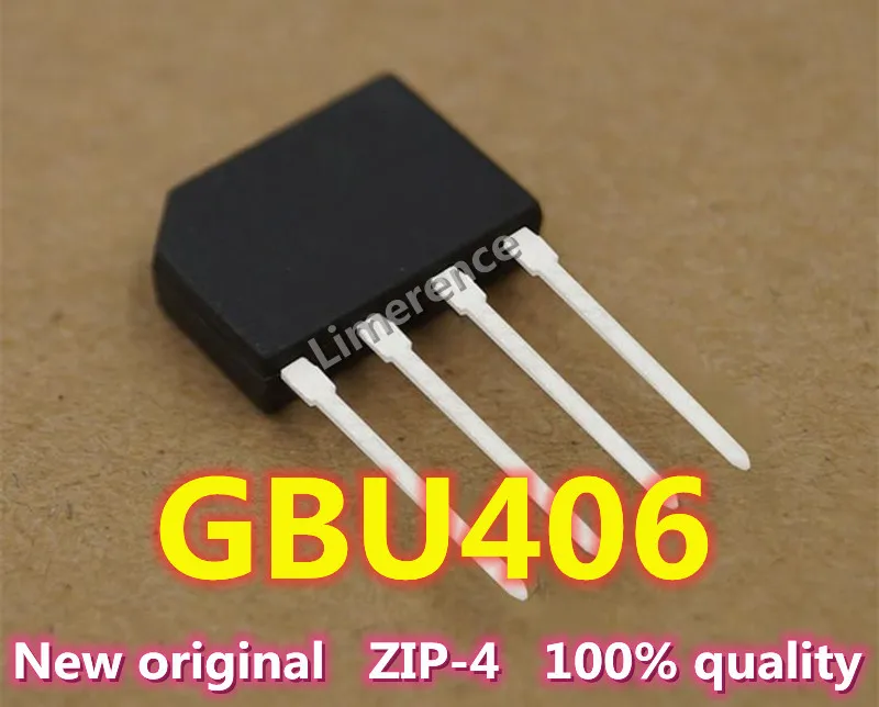 10 шт. GBU406 600 в 4A ZIP Новый и оригинальный IC