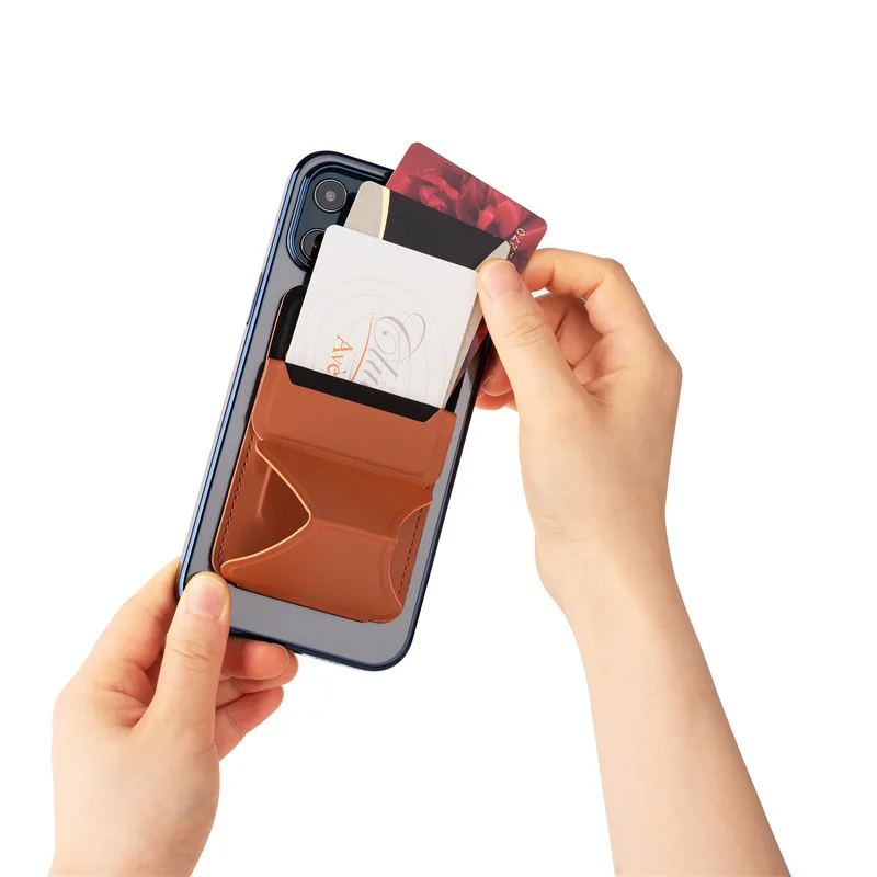 

Magnetic Mobile Phone Card Holder Mag Safe Suction Vertical And Horizontal Stand For iPhone 12 Pro Max Mini Folding Phone Case