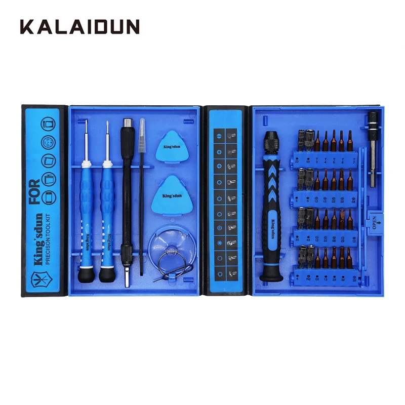 Набор отверток KALAIDUN Precision 38 в 1 Parafusadeira набор наконечников Магнитная отвертка Филлипс Изолированная ручка ручные инструменты