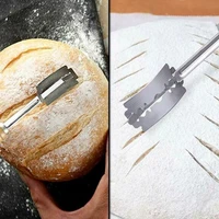 bakers bread scoring razor tool grignette lame dough with 5 blades beech handle for making fat clean slashes