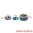 Суппорт гидравлического тормоза M6, 2 шт.компл., прокладка для велосипеда, титановый сплав, запчасти для горного велосипеда, выпуклые, вогнутые, полые кольца шайбы