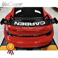 car styling gt3 style gt wing fit for 2019 2021 911 992 1 carrera s 4 4s gt wing dry cabron portion carbon fiber finish