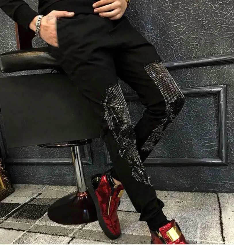 Осенние и зимние новые модные брендовые мужские повседневные горячие штаны