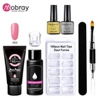 Набор полигелей для наращивания ногтей Mobray, 30 мл, гель для быстрого наращивания ногтей, 9 цветов, набор акриловых гелей для наращивания
