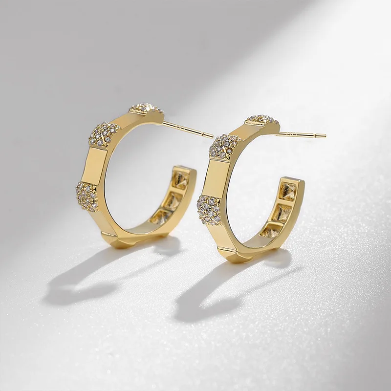 

Kemstone 925 silver needle earrings women's fashion simple earrings earrings