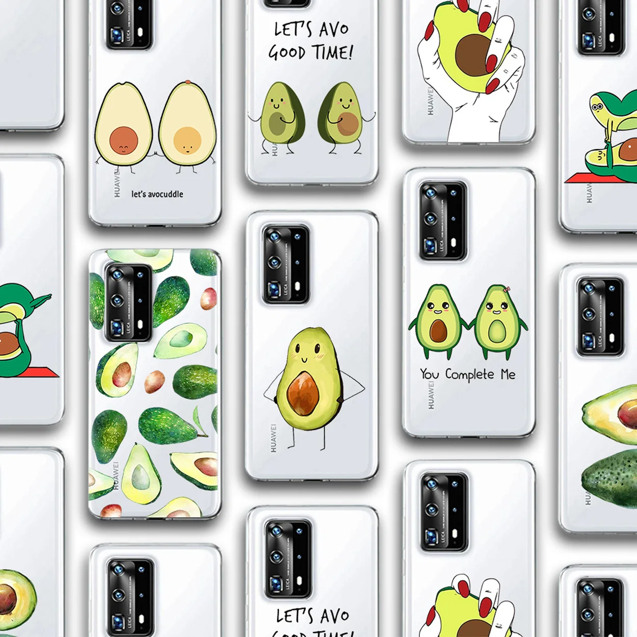 

ciciber Avocado Case for Huawei P30 P40 P20 Mate 30 20 Honor 10 20 10i 20i Nova 5T 5 5i Pro Lite P Smart Plus 2019 Silicone Case